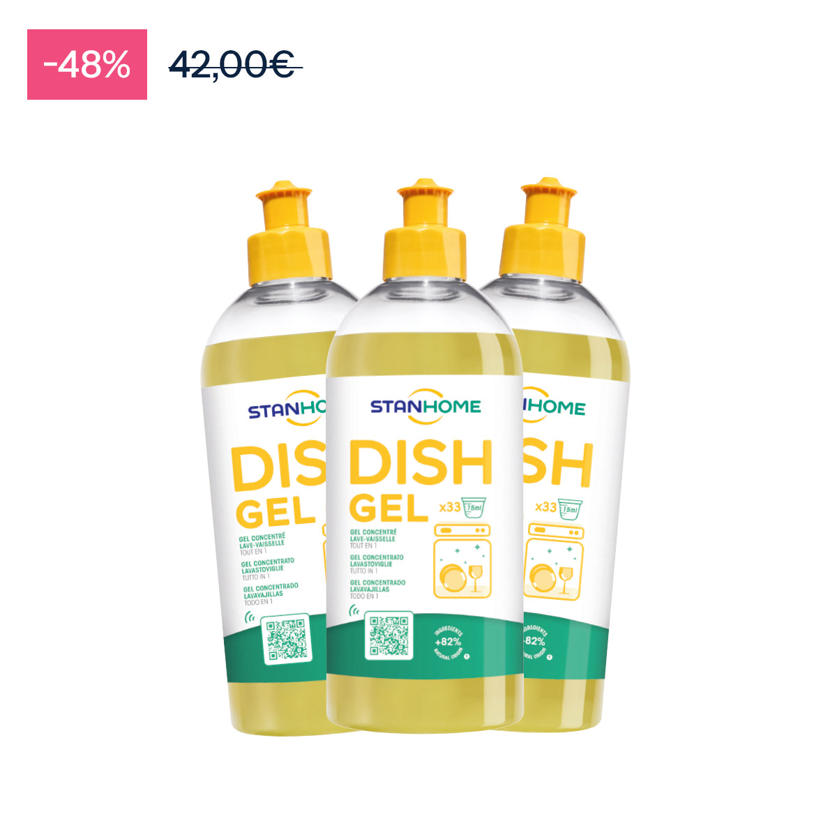 3X DISH GEL 500 ML